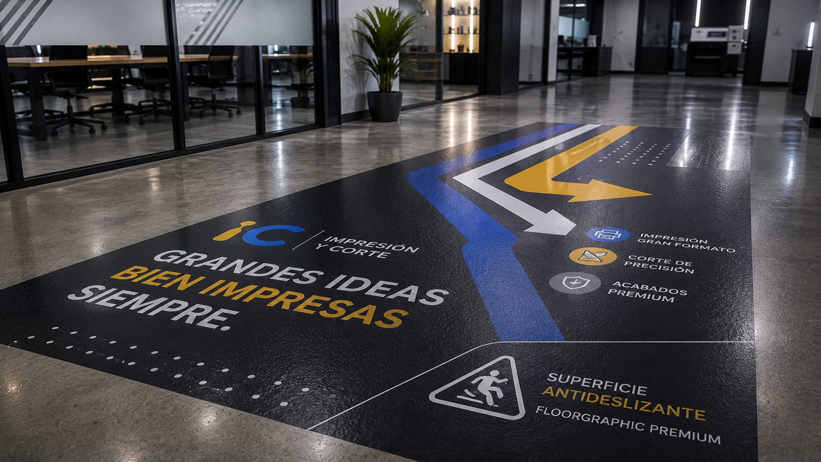 Laminado premium y floorgraphic